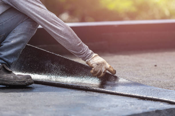 Professional Waterproofing technician working in Netcong, NJ